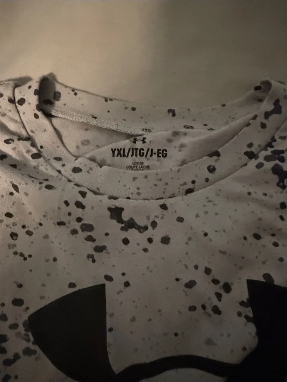 Under Armour grey Tee with Black Logo & grey Athletic Shorts - Picture 2 of 4